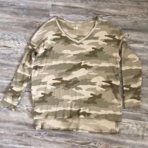 Camo long sleeve shirt
